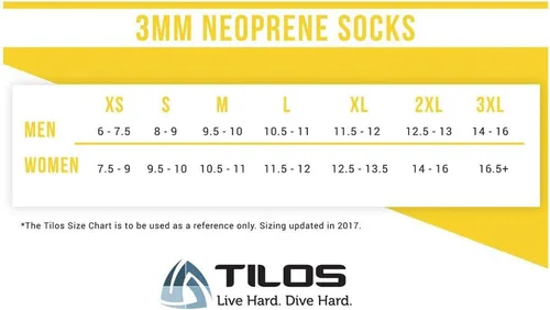 Miniatura 4 de Tilos 3mm Ankle Neoprene Socks - Hypoallergenic, Non-Slip, Durable Water Socks for Diving, Snorkeling, Water Aerobics & More