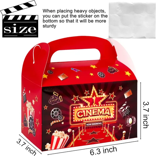 Miniatura 2 de C L cooper life Caja de regalo para fiesta de película, caja de regalo de fiesta nocturna para películas, suministros de baby shower (paquete de 2)