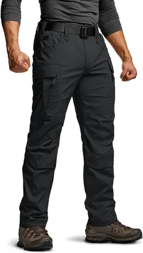 Miniatura 189 de CQR – Pantalones tácticos elásticos tipo cargo para hombre, resistentes al agua, de tela ripstop (antidesgarros), ligeros, ideales para uso diario