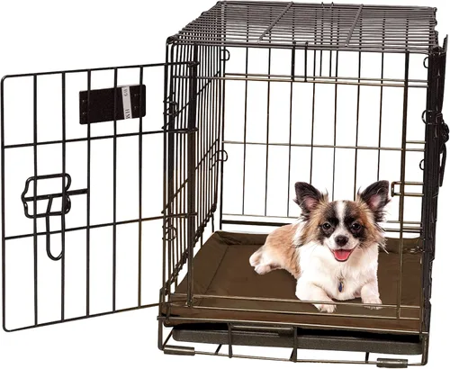 Miniatura 14 de K&H Pet Products Almohadilla Autocalentable para Jaula de Perro, Mediano Colchoneta Autocalentada para Cama de Perro y Gato, Portátil, Lavable a Gris