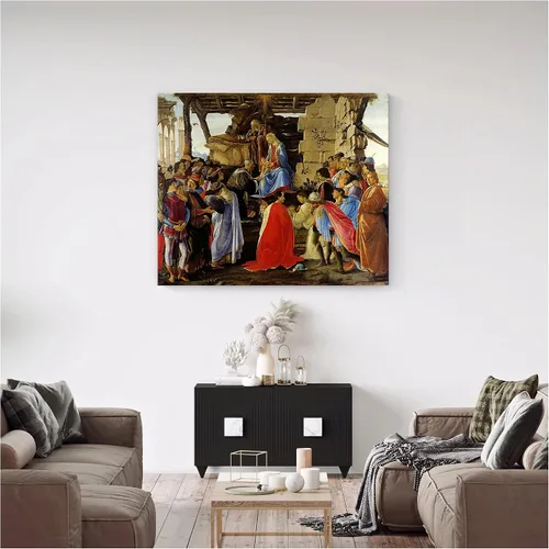 Miniatura 834 de A&T ARTWORK Campo de trigo con cipreses de Van Gogh Las reproducciones de arte clásico mundial, impresiones en lienzo giclée para decoración