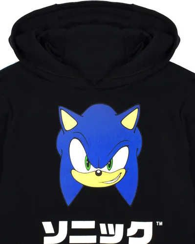 Miniatura 4 de Sonic The Hedgehog Sudadera con capucha para niños, color negro, Negro