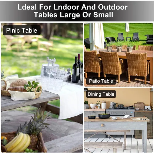 Miniatura 5 de Clips ocultos para mantel: perfectos para mesas de picnic y mesas gruesas en interiores y exteriores, mantén tu mantel seguro con nuestros clips
