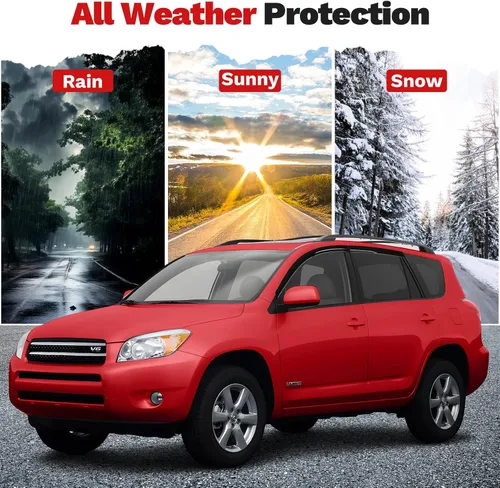 Miniatura 7 de Canvcle RAV4 Rain Guards - Window Visors for Toyota RAV4 2006-2012, Outside-Mount Tape-On Side Window Wind Deflectors for RAV4 Accessories, Vent