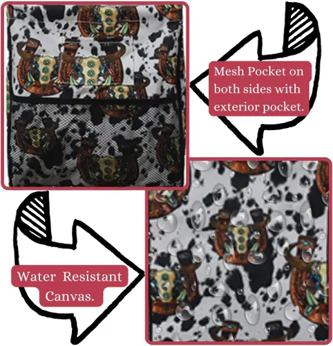 Miniatura 262 de NGIL Bolsa de comestibles reutilizable extra grande plegable de gran tamaño para comestibles, almacenamiento, picnic, playa, Bronco-negro occidental