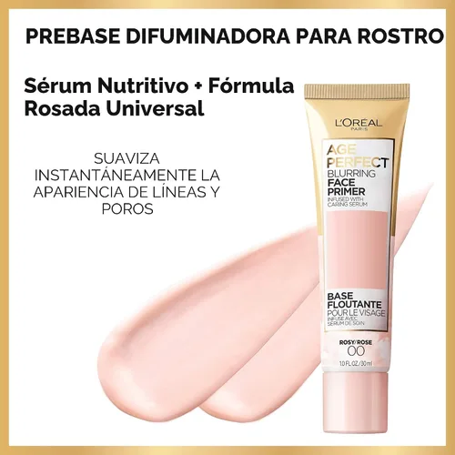 Miniatura 2 de L'Oreal Paris Age Perfect Base de maquillaje difuminadora facial infundida con suero cuidador que suaviza líneas y poros