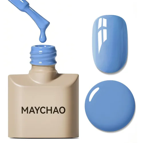 Miniatura 71 de MAYCHAO Esmalte de uñas de gel rosa intenso de 0.5 onzas líquidas, 1 unidad de esmalte de gel rosa brillante, esmalte de uñas que se absorbe con luz