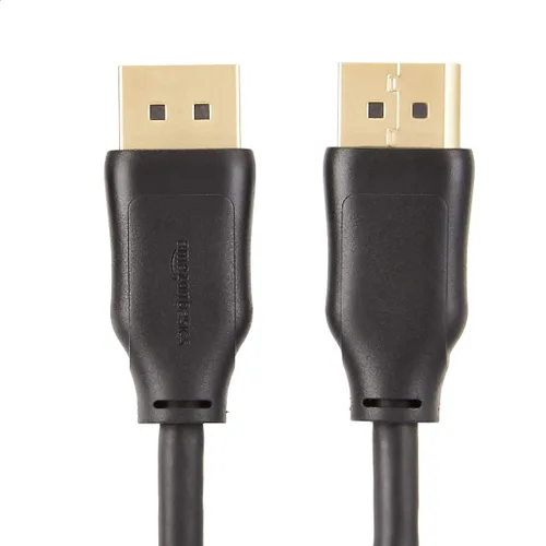 Miniatura 3 de Amazon Basics Cable DisplayPort 1.2, 21.6Gbps de alta velocidad, 4K @60Hz, 2K @165Hz, chapado en oro, 6 pies, negro