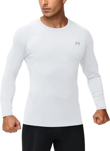 Miniatura 2 de Camiseta de compresión para hombre, manga larga, de secado rápido, para entrenamiento, gimnasio, camiseta SPF para correr, camiseta deportiva