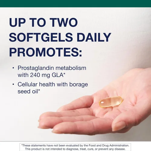 Miniatura 2 de Metagenics OmegaGenics Aceite de semilla de borraja GLA 240 mg - Suplemento de ácido gamma-linolénico (GLA) - Apoya la salud celular, de la piel