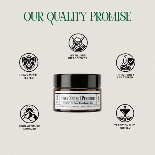 Miniatura 5 de (0.35 onzas) – Resina Shilajit del Himalaya, 96.5% ácido fúlvico