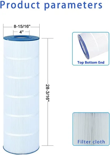 Miniatura 2 de Filtro de piscina compatible con Hayward C1750, CX1750RE, PA175, Ultral-B4, Unicel C-8417, Filbur FC-1294, Sta-Rite PXC175, C1900RE, 817-0175P
