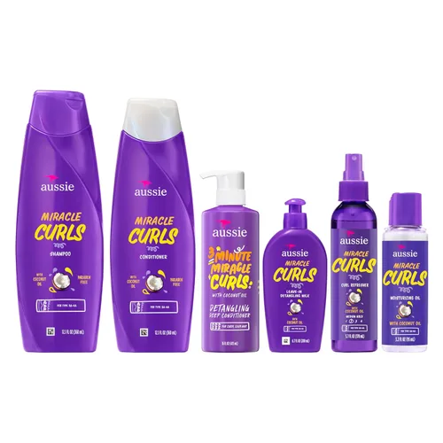Miniatura 8 de Miracle Curls: champú, acondicionador, acondicionador profundo, gel refrescante, leche desenredante, tratamiento de aceite, juego de 6 piezas