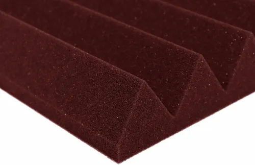 Miniatura 5 de Foam Factory Inc Paquete de 24 Paneles de Espuma Acústica de Color para Estudio Insonorización Cuñas Azulejos de Pared 12" X 12" X 2" (Borgoña)
