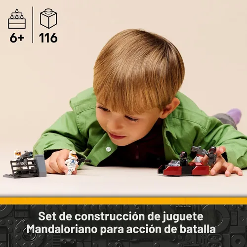 Miniatura 2 de LEGO Star Wars Siege of Mandalore Battle Pack - Juguete de construcción para niños y niñas, juego de simulación Mandalorian con 4 minifiguras