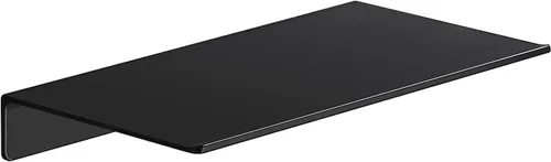 Danpoo Pequeño estante flotante para almacenamiento en la pared, mini estante de exhibición para coleccionables, estante de pared de metal para Negro