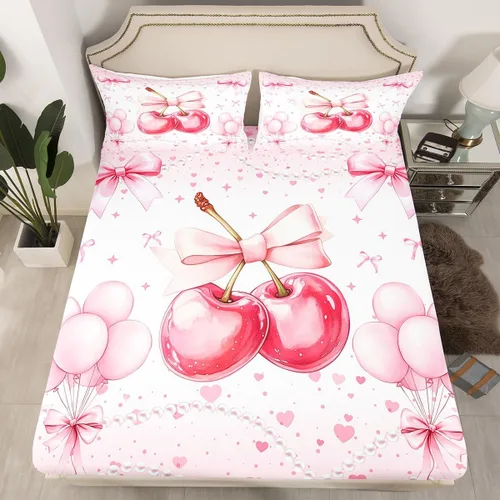 Miniatura 30 de Lindo Axolotl - Sábana bajera ajustable para niños, tamaño individual, juego de ropa de cama de animales marinos de dibujos animados, decoración