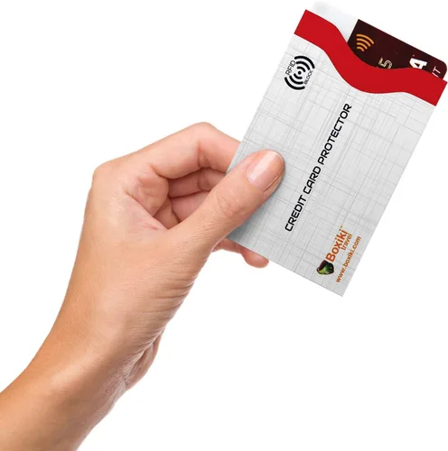 Miniatura 5 de Boxiki Travel - Fundas de bloqueo con código de color (12 fundas para tarjetas de crédito), color blanco