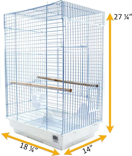 Miniatura 2 de PENN-PLAX Cockatiel & Small Parrot Starter Kit con jaula para pájaros, cubierta y accesorios, perfecto para cacatúas, conures y loros pequeños