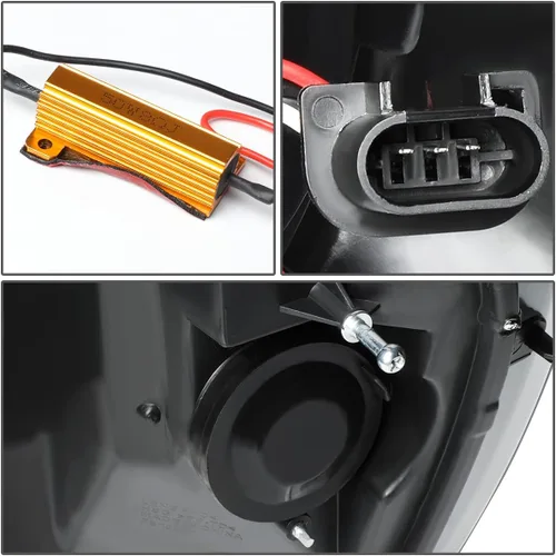 Miniatura 5 de DNA MOTORING HL-HPL-RM06-G2-BK-CL1 Faros proyectores de secuencia de señal LED 3D dual DRL Compatible con Dodge Ram 1500 modelos 2006-2008/Dodge Ram