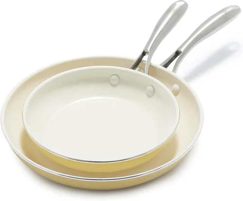 Miniatura 19 de GreenLife Artisan - Sartén antiadherente de cerámica saludable, cazuela jumbo de 5 cuartos de galón con mango ayudante y tapa, mango de acero