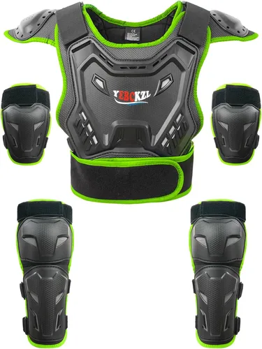 Miniatura 6 de Reomoto Protector de cuerpo completo para niños, equipo de motocross, para motocicleta, ciclismo, esquí, motocicleta, equitación, chaleco