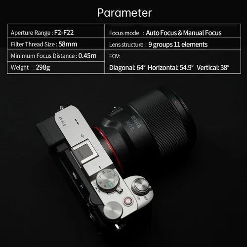 Miniatura 6 de Meike 35mm F2.0 Lente de Enfoque Automático Gran Angular de Montura Completa con Motor de Paso STM Retrato Compatible con Cámaras Sony E Mount A7