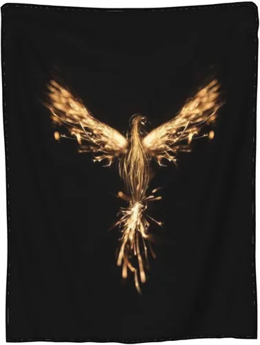 Miniatura 9 de Burning Phoenix - Manta de franela súper suave, cómoda y acogedora, manta ligera para sala de estar y dormitorio, 50 x 40 pulgadas