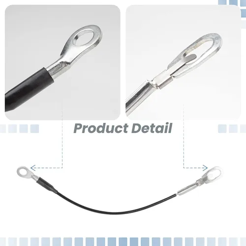 Miniatura 5 de MAYITOP Cables de metal para puerta trasera, 2 unidades, repuesto para Nissan Navara Frontier D40 Pickup 2005-2014, Nissan NP300 90460-EB700