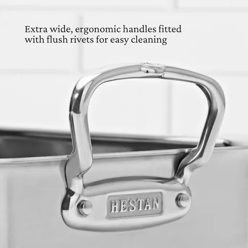 Miniatura 7 de Hestan Provisions – Asador clásico revestido de 14.5" con rejilla de acero inoxidable
