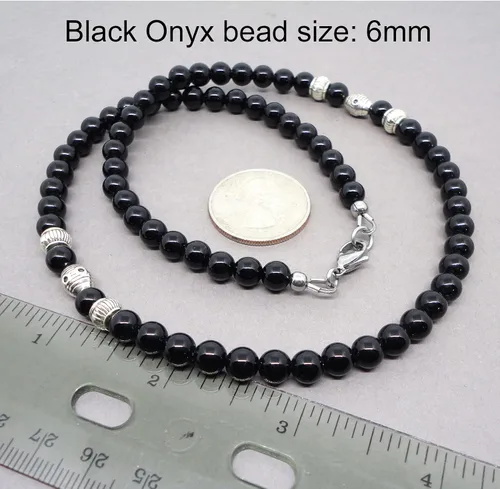 Miniatura 5 de Mami's Gem Studio Collar para hombre, piedra preciosa de 0.236 in, colección de estilo elegante, hecho a mano en Estados Unidos