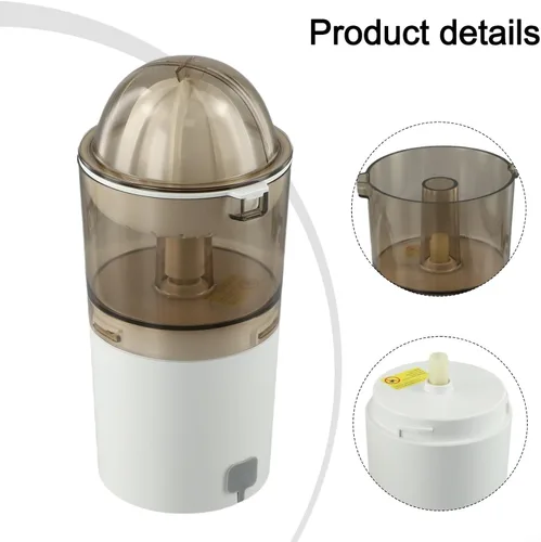 Miniatura 5 de Exprimidor eléctrico de cítricos con conos de acero inoxidable, extractor de jugo de naranja silencioso de gran capacidad, máquina exprimidora