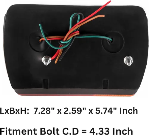Miniatura 5 de Luz trasera de tractor con combinación de luces reales para David Brown Fiat Luces de tractores Ford New Holland 5172658, 81844434, 83960376