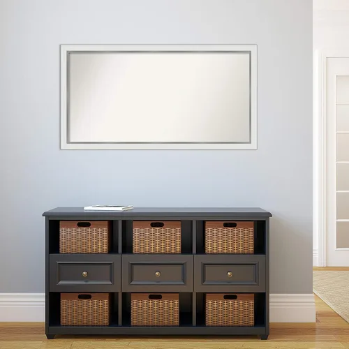 Miniatura 143 de Amanti Art Espejo personalizado, espejo estrecho de baño de oro blanco, espejo de pared o espejo de tocador de baño sobre el fregadero