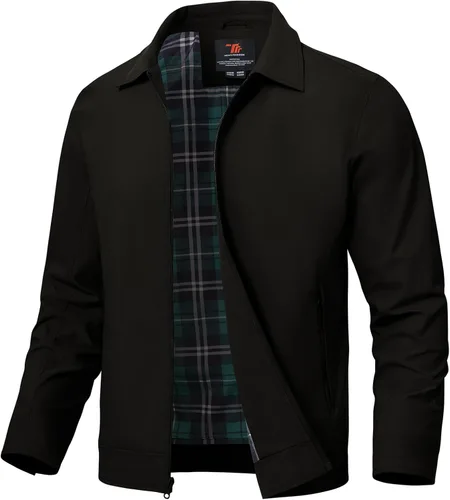 Miniatura 7 de Rdruko Chaquetas ligeras para hombre Cortavientos de primavera y otoño Chaquetas ligeras Casuales y elegantes con bolsillos