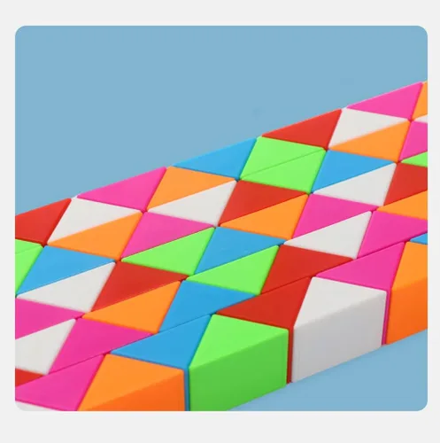 Miniatura 5 de TANCH Fidget Magic Snake Cube Puzzles Twist Ruler Speed Cubes Brain Teaser Juego Juguetes para niños (36 bloques, 1 paquete)