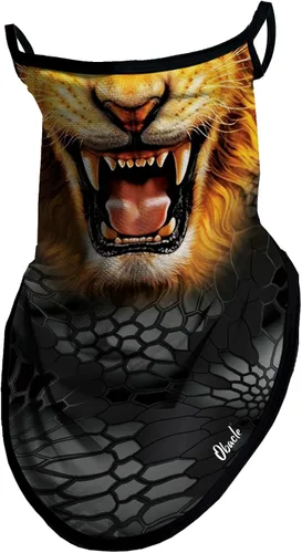 Miniatura 10 de Obacle Bandana facial con bucles para las orejas, polaina transpirable para el cuello para hombres y mujeres