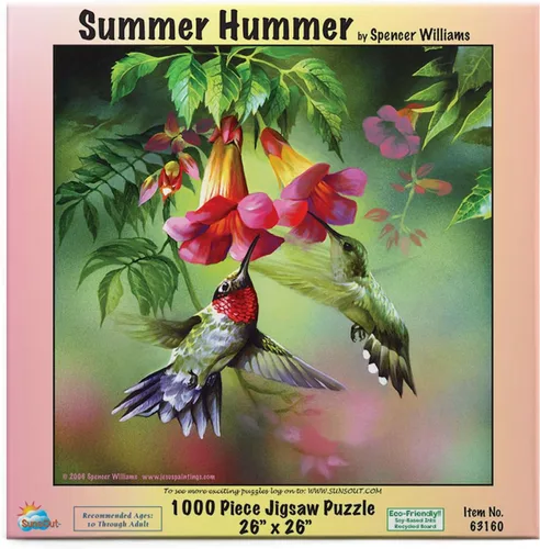 SUNSOUT INC - Summer Hummer - Rompecabezas de 1000 piezas por artista: Spencer Williams - Tamaño acabado 26" x 26" - MPN # 63160