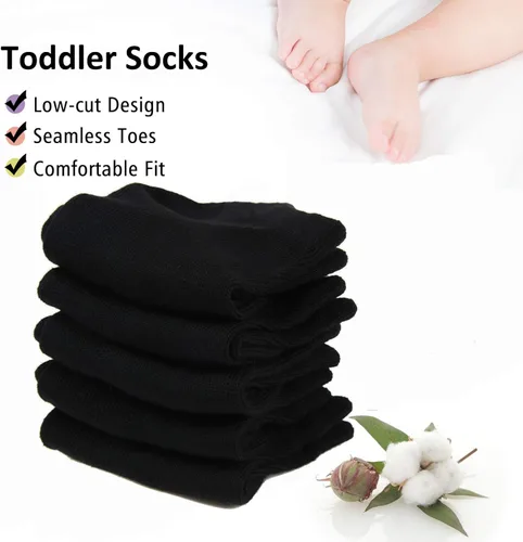 Miniatura 3 de Calcetines para niños pequeños, paquete de 16 calcetines atléticos de corte bajo para bebés, niños y niñas, calcetines transpirables a granel