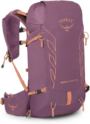 Osprey Tempest Velocity - Mochila de senderismo para mujer, 20L, color pashmina/melón, WM/L