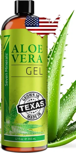 Miniatura 8 de Seven Minerals Gel orgánico de aloe vera de aloe 100% puro recién cortado, 1 galón, de la más alta calidad, cultivado en Texas, vegano, sin perfume