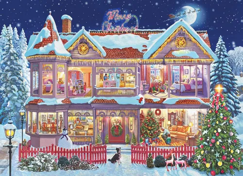 Miniatura 2 de EuroGraphics Preparándose para el rompecabezas de Navidad (1000 piezas) (6000-0973)