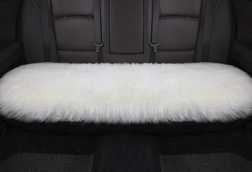 Miniatura 13 de Calor Invernal: Funda Universal de Asiento de Piel de Oveja - Lana Natural, para Autos, Camiones, SUV y Furgonetas - Acompañante de Conducción