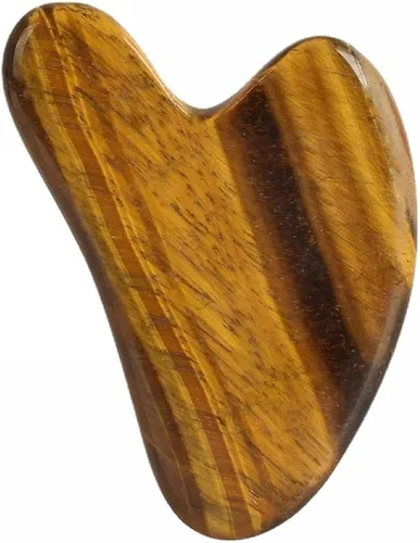Miniatura 4 de Piedra preciosa natural Gua Sha herramienta de raspado de cristal SPA herramienta de masaje (jade blanco)