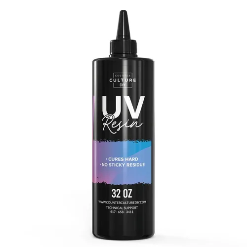 Miniatura 8 de Counter Culture DIY Resina UV transparente, 4 onzas, suministros de arte rápido para revestimiento y fundición, ideal para joyas, llaveros