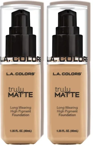 Miniatura 11 de L.A. Colors Base Mate Verdadera, Bronceado Profundo CLM361 (Paquete de 2)
