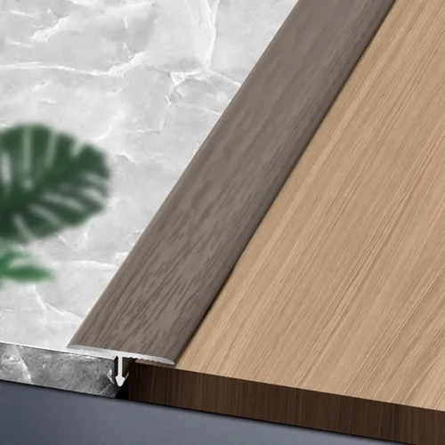 Miniatura 19 de Tiras de transición de moldeo en T de grano de madera, tiras de cubierta de umbral de aleación de aluminio, decoración de borde de alfombra a LVT