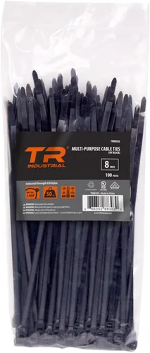 Miniatura 17 de Cable lazos multiuso TR Industrial TR88301 (100 piezas), 4 pulgadas, negro