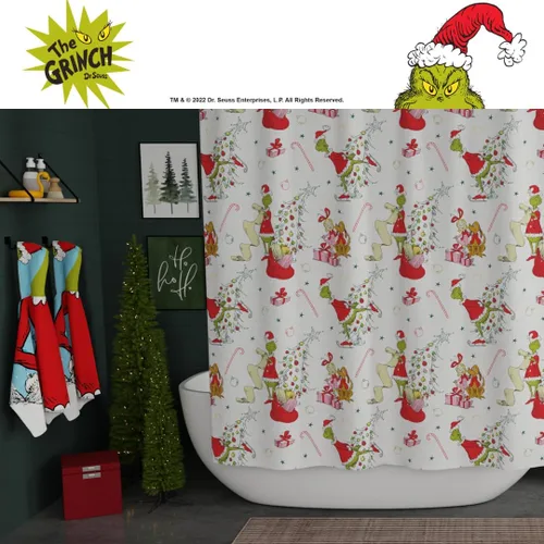 Miniatura 5 de Franco Collectibles - Juego de cortinas de ducha de 13 piezas, 72 x 72 pulgadas, cortina de tela con ganchos, decoración de baño, lavable a máquina