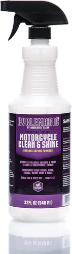 Miniatura 7 de CycleMagic - Limpiador y acondicionador de motocicletas Clean and Shine Limpiador de cromo, limpiador de cuero, pintura y más, elimina